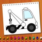 Coloring Book: Excavator Trucks